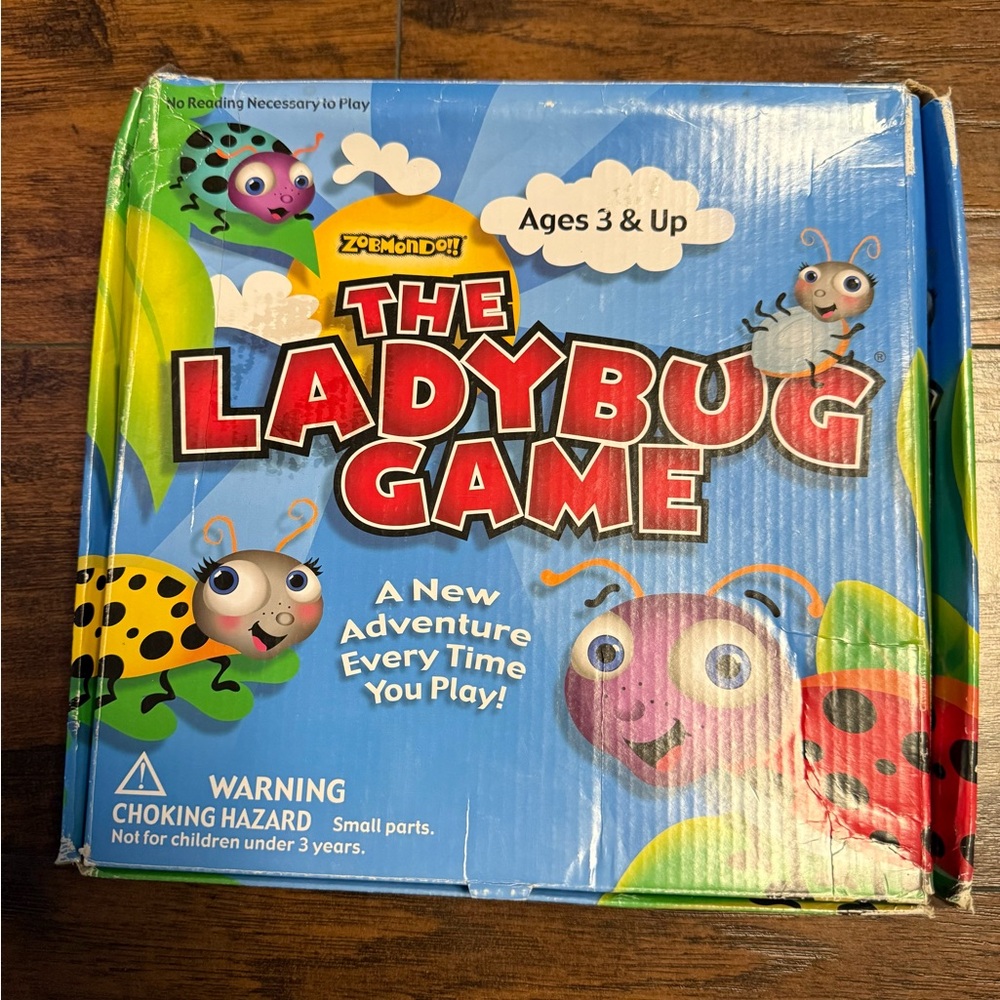 The Ladybug Game by Zobmondo!! Board Game Family Board Game Complete
